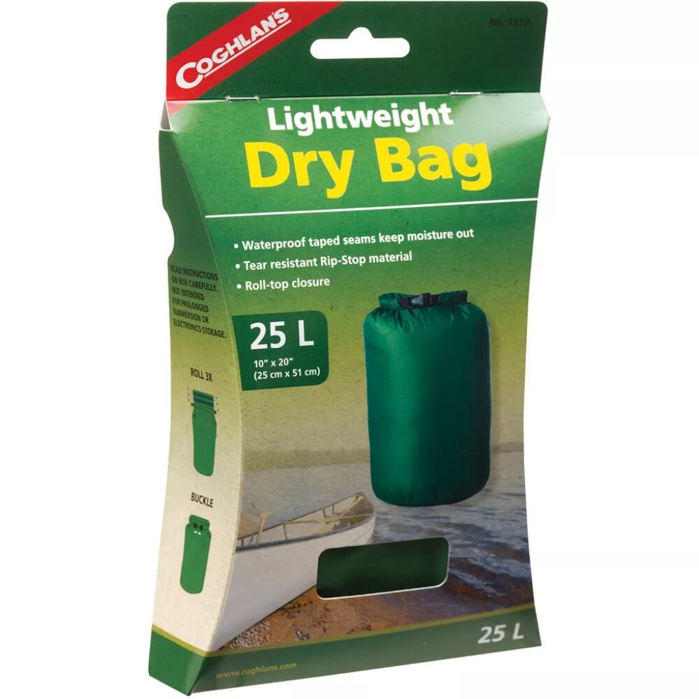 COGHLAN’S LIGHTWEIGHT DRY BAG 25 LITER NEW IN BOX